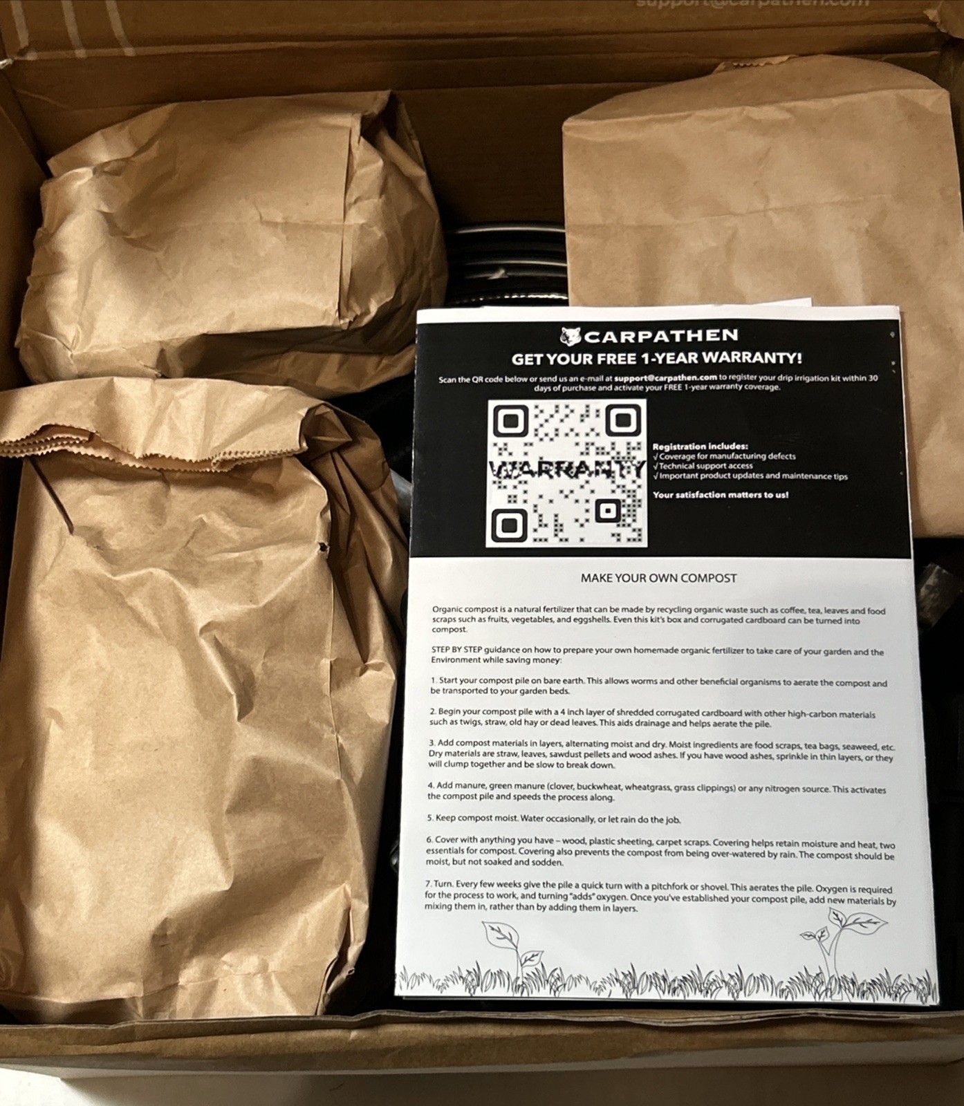 Drip Irrigation Quick Connect System-Starter Kit- By CARPATHEN, NEW