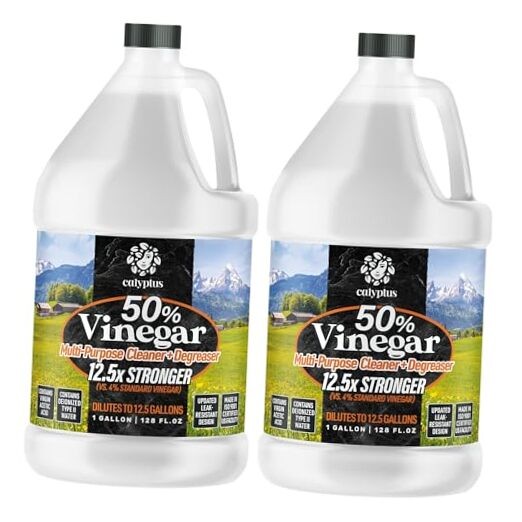 50% Pure Concentrated Vinegar | Maximum-Performance 128 Ounce (Pack of 2)