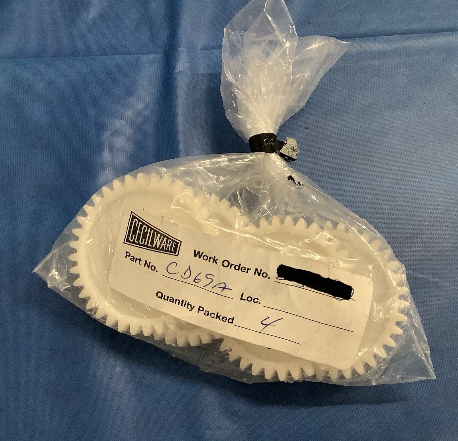 Cecilware CD69A Hopper Gear (New/Unused) NOS (New Old Stock) - 4 Pack
