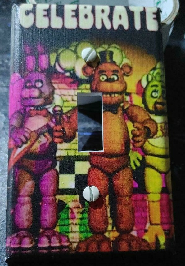 Custom Handmade Five Nights of Freddy Wall Plate Covers - Many Images Avail