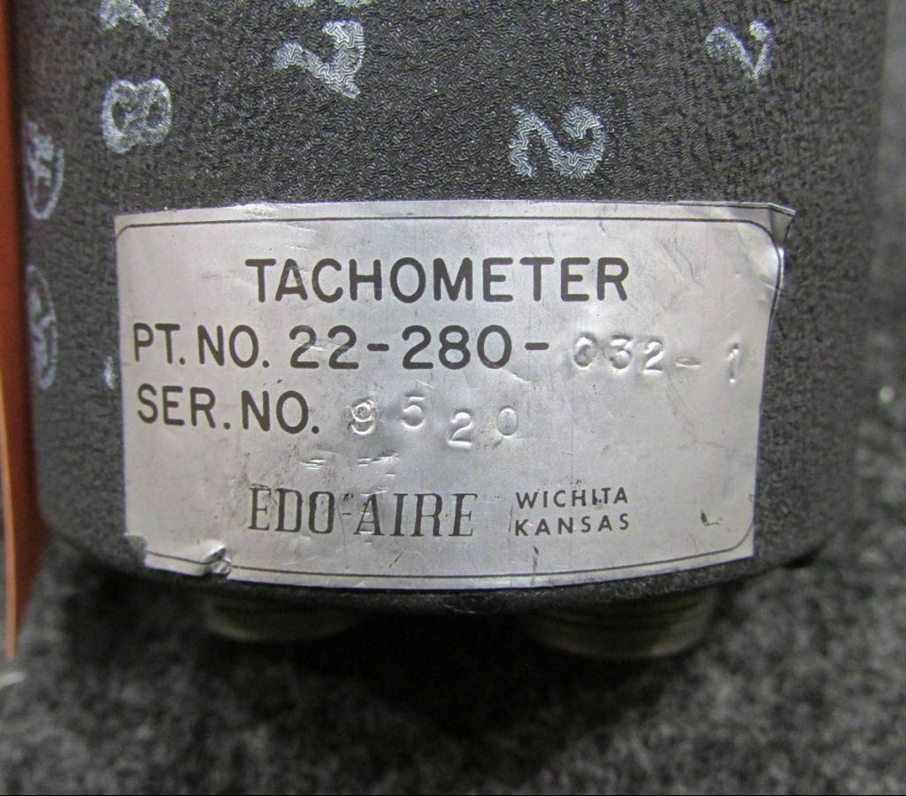 22-280-052-1 EDO-AIRE Tachometer Indicator