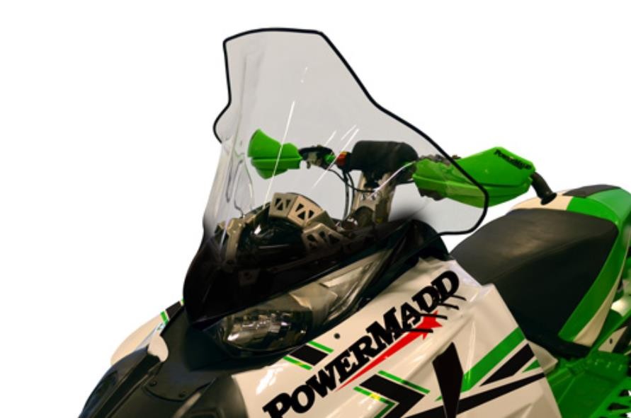 Powermadd Cobra Windshield-19in.-Clear with Black Fade for 2012 Arctic Cat