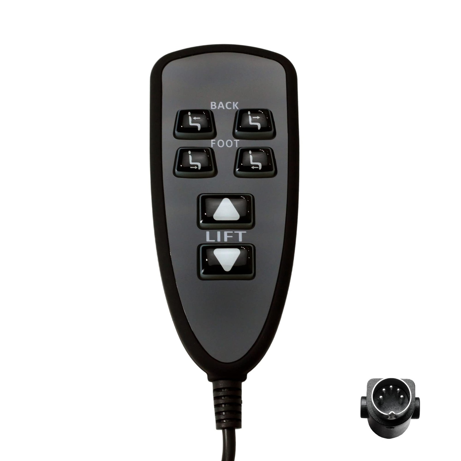 Power Recliner Lift Chair Raffel Systems 6 Button 5 Pin Hand Control Remote M...
