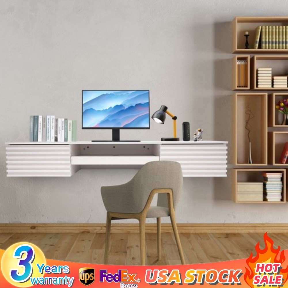 Wall Mounted Desk, Wall Mounted Desk with Pull Out Drawer, Wall Organizer