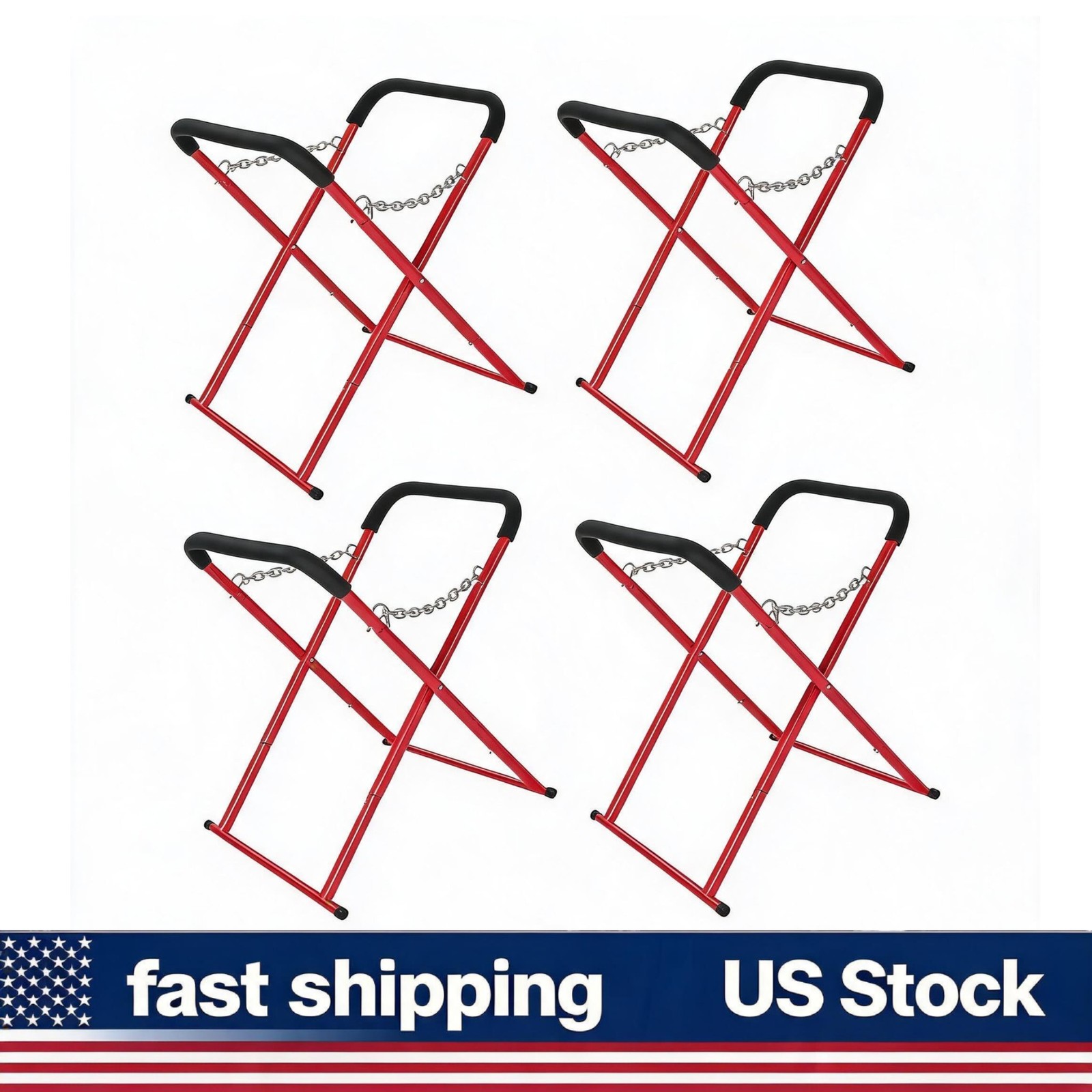 Heavy-Duty Padded Top Folding Automotive Workbench Stand Adjustable Powder-Coate