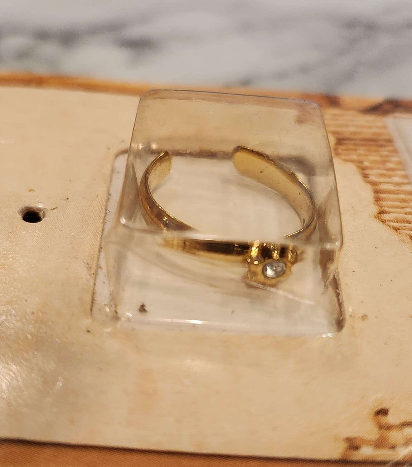 Panama Jack Toe Ring  Gold Tone Adjustable