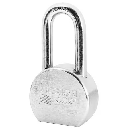 American Lock A701ka Padlock, Keyed Alike, Long Shackle, Round Steel Body,
