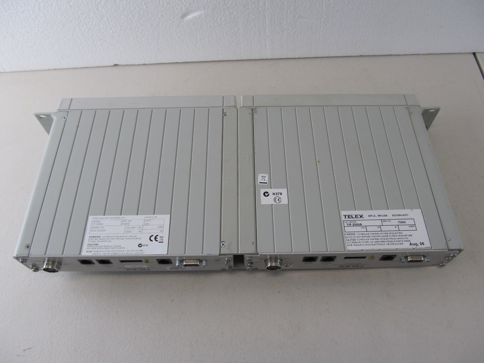 Dual RTS TIF-2000A Single-Line Digital Telephone Interface **NO A/C**