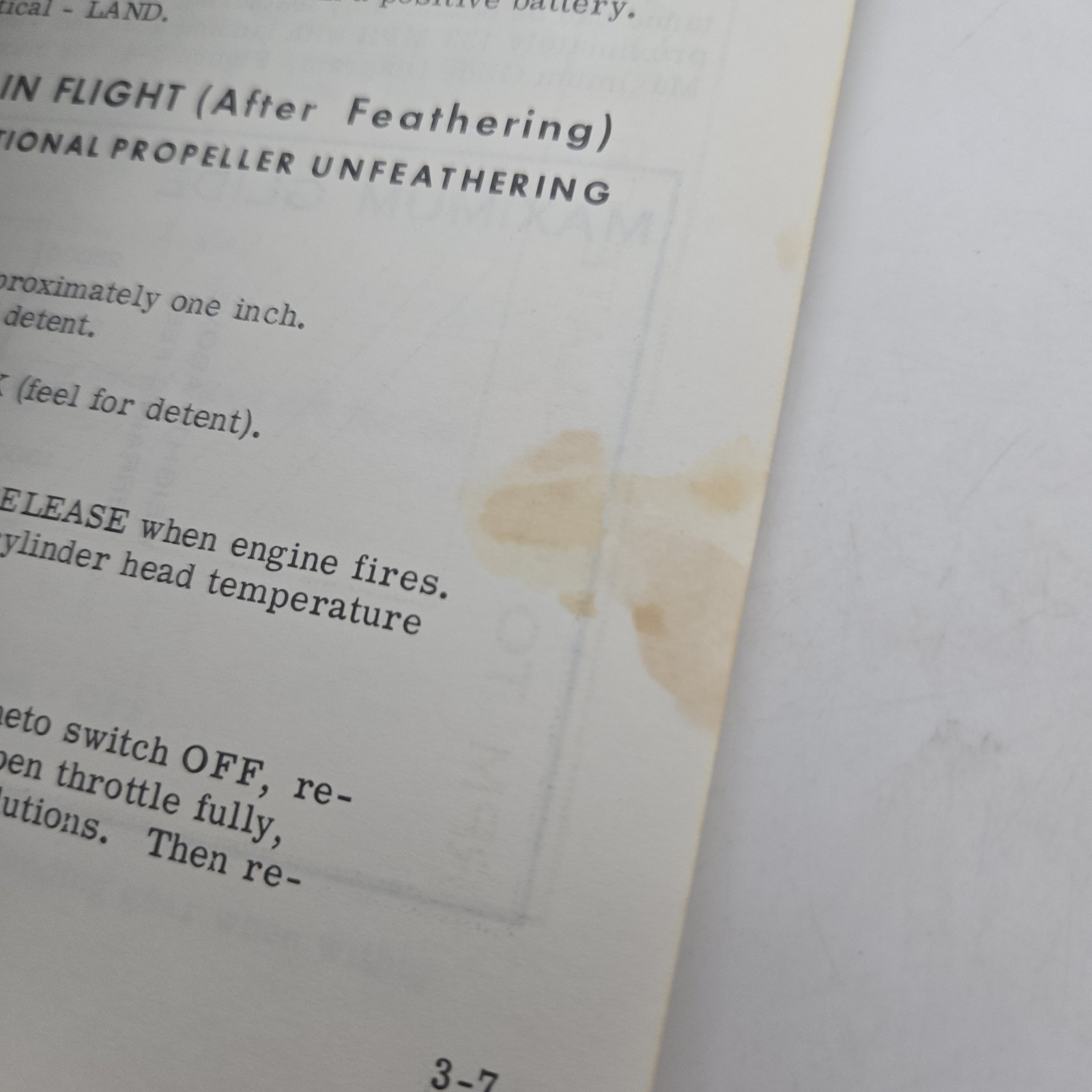 Vintage 1967 Cessna Model 402 Owner's Manual