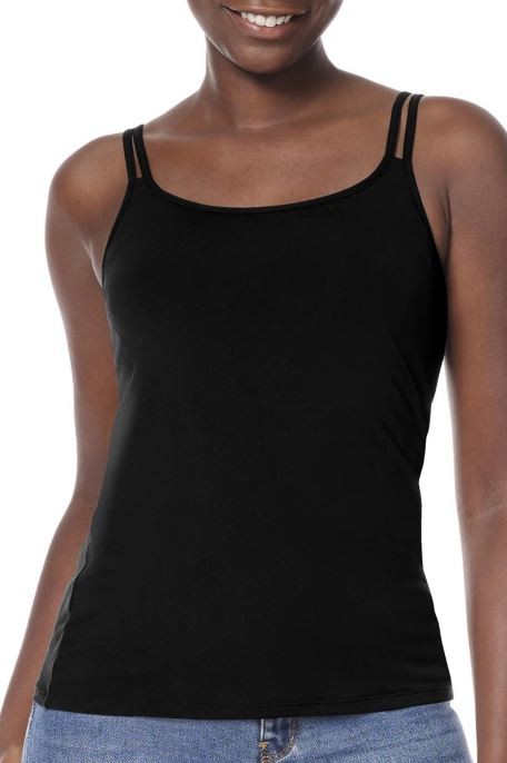 Amoena Women's Valletta Tall Camisole Bra Top, Black, 10