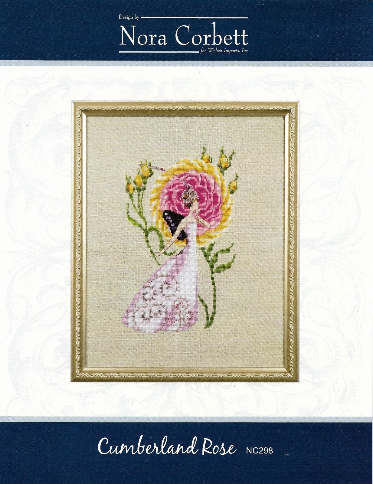 Set of 6 Cross Stitch Pattern Fairy Rose Collection Bundle High Quality