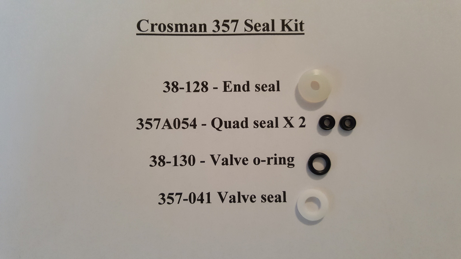 Crosman 357 Seal Kit - Phase I