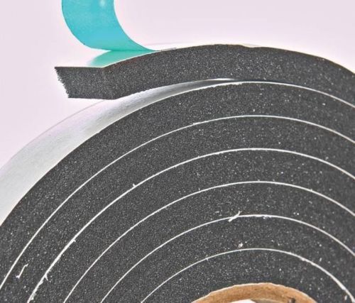 NEW FROST KING R534H BLACK FOAM WEATHER STRIPPING TAPE SELF ADHESIVE 3/4" X 10FT