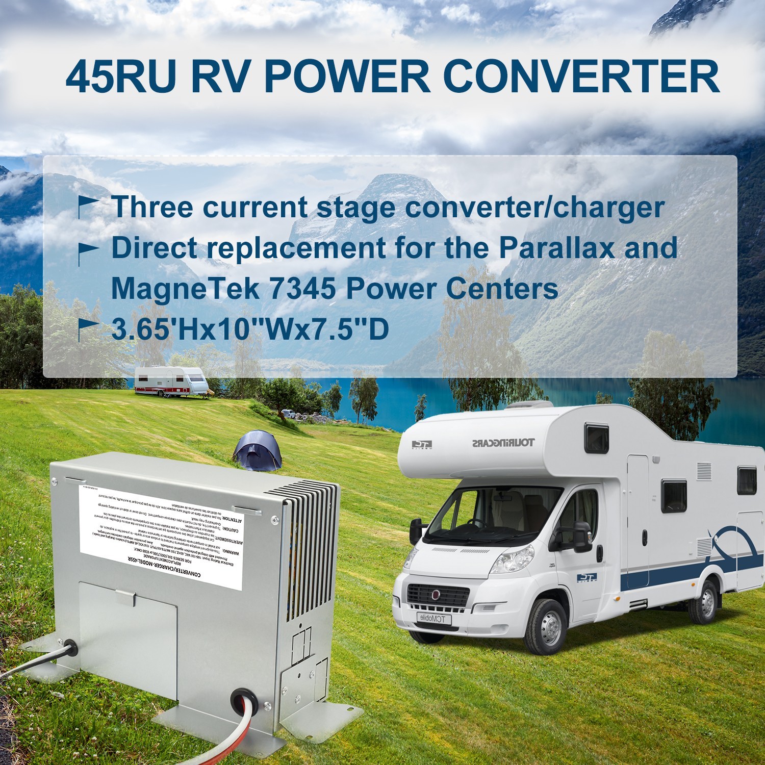 45RU 45amp RV Power Converter for Paralax and for Magnetek 7345 Power Centers
