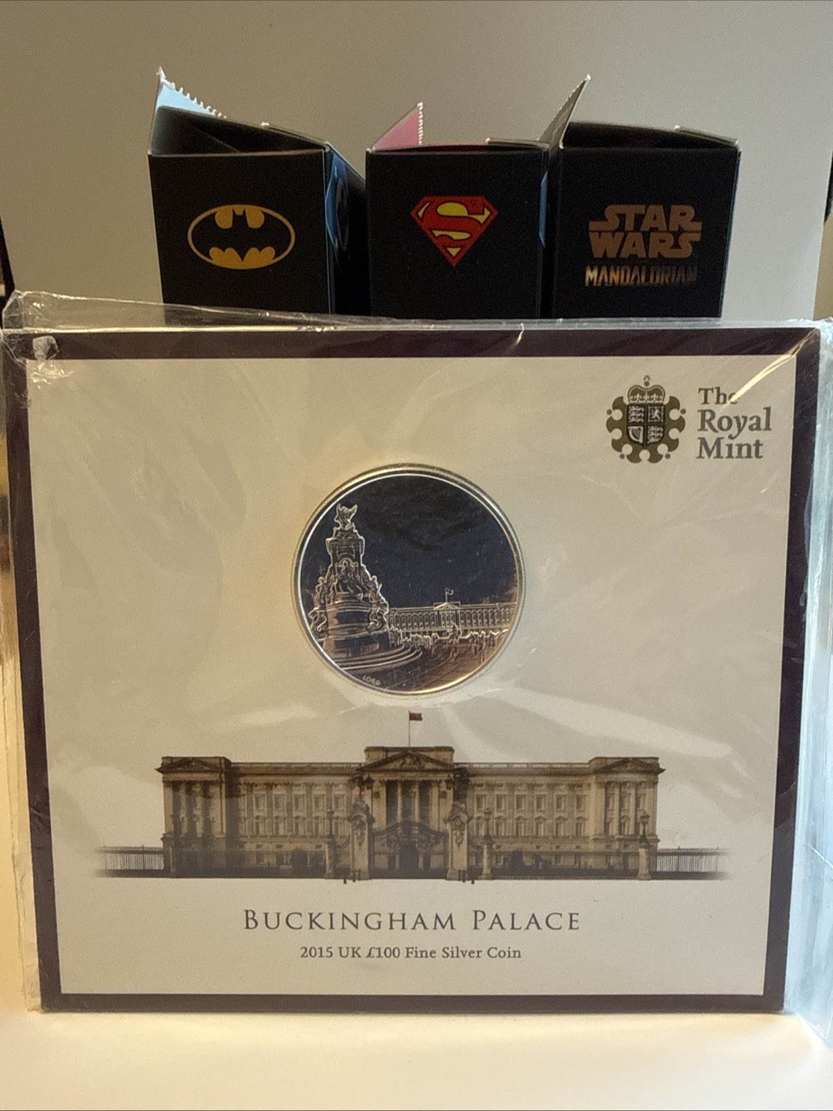 2015 Buckingham Palace UK £100 Fine Silver Coin In Royal Mint Pack 2oz CGT