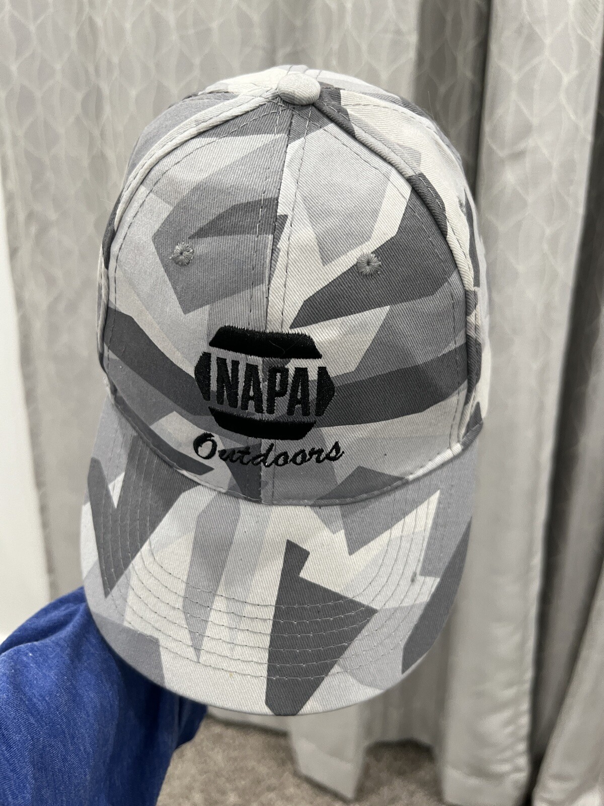 NAPA Outdoors Hat Cap Gray Camouflage