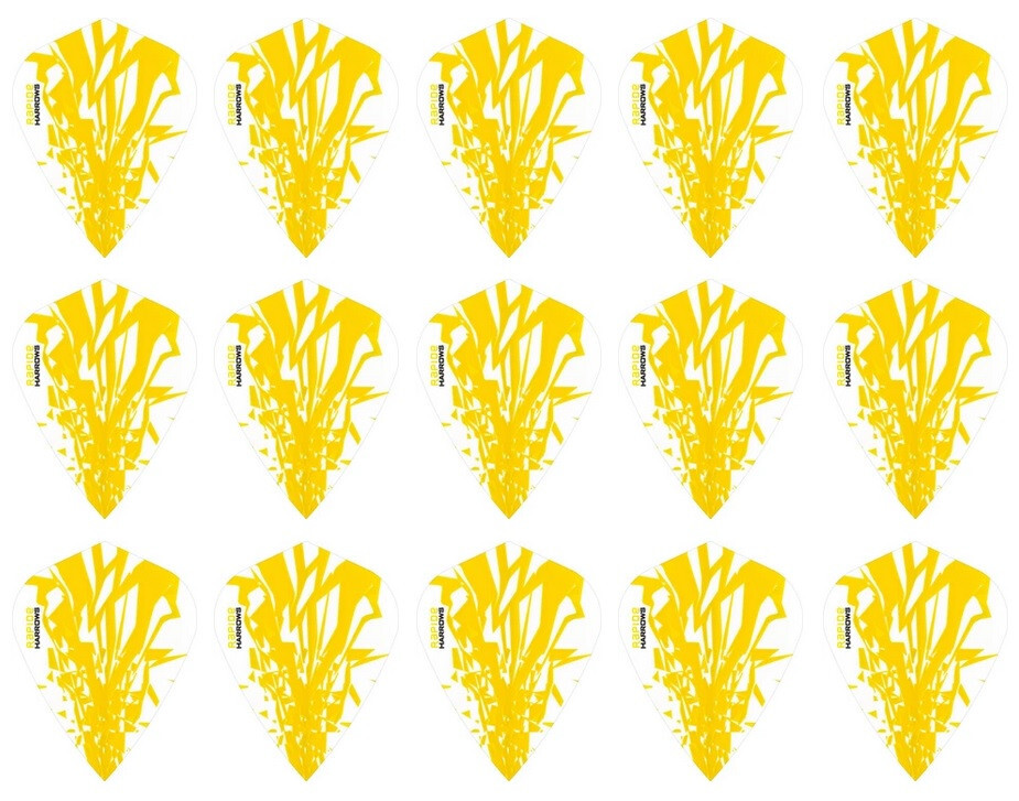 5 New Sets Harrows Rapide Kite Dart Flights – Ships w/ Tracking - Yellow