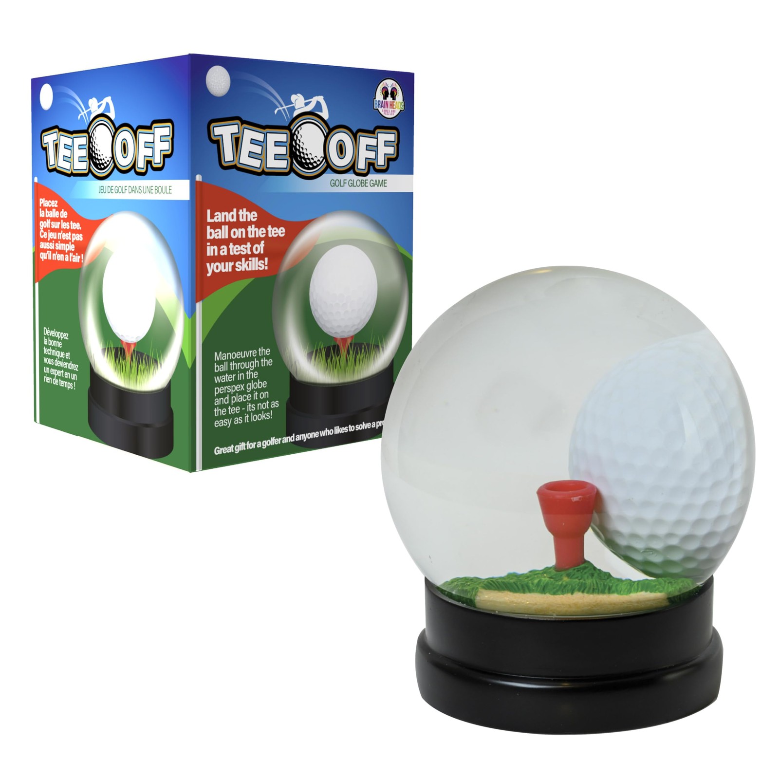 Funtime Tee Off Golf Globe Problem Solving Fun Puzzle - Put The Ball on The t...