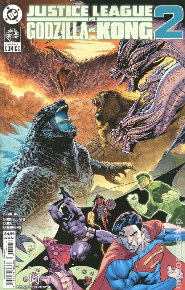 Justice League vs. Godzilla vs. Kong 2 #7A VF 2026 Stock Image