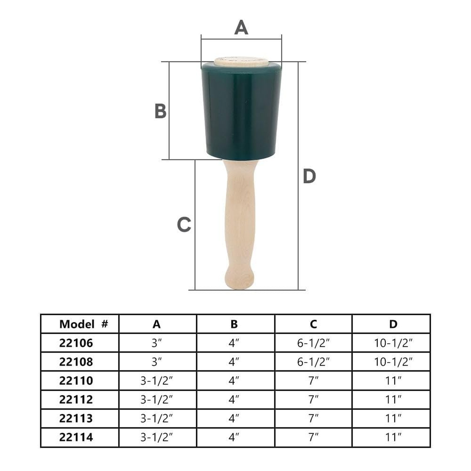 WD201 Mallet, 20-Ounce