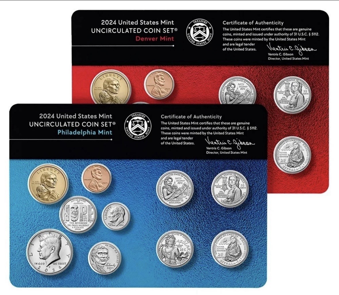 2024 Uncirculated Coin Set U.S Mint Government Packaging Sealed