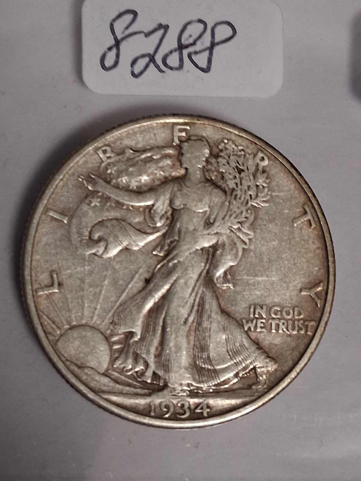 1934 D WALKING LIBERTY HALF DOLLAR - BEAUTIFUL CONDITION FOR ITS AGE !!!