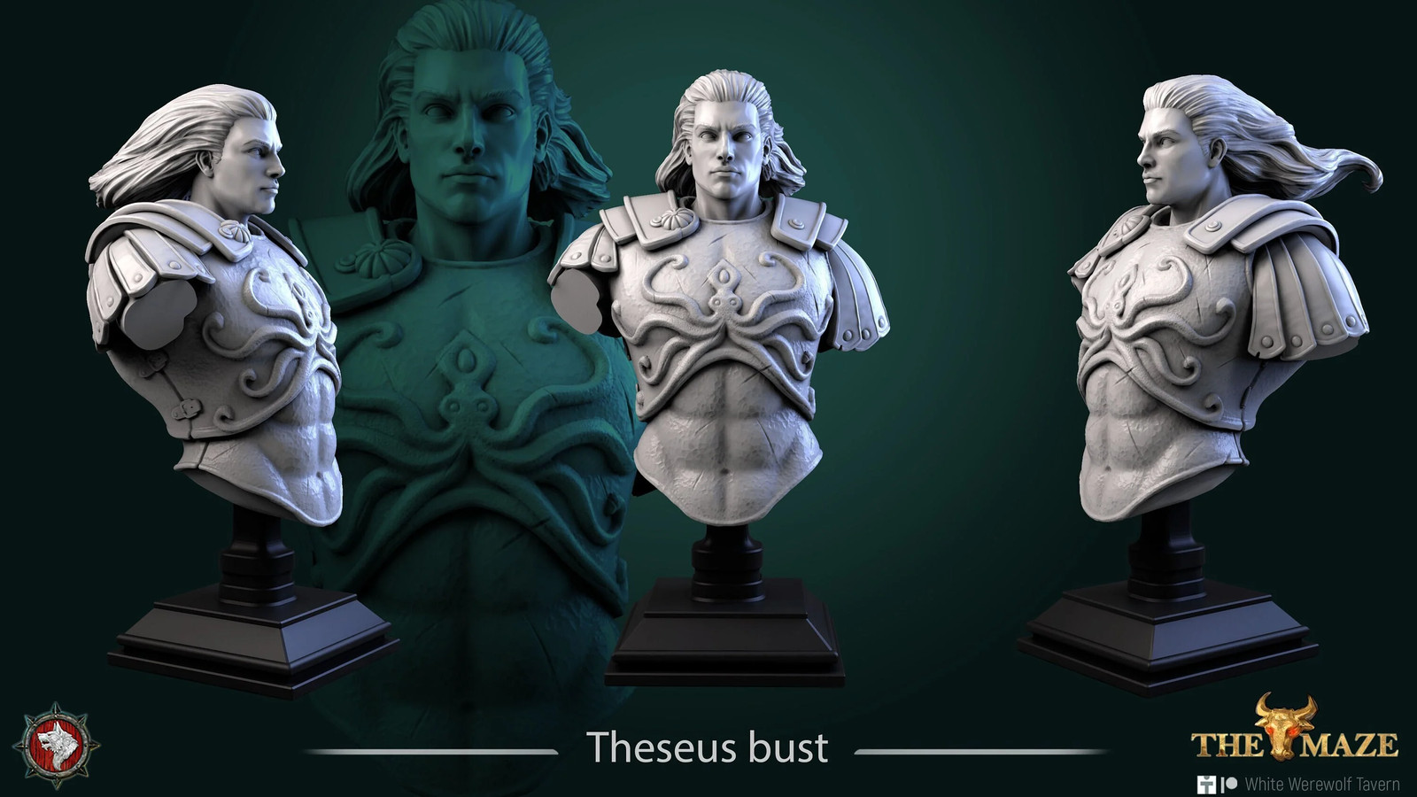 Theseus - Resin Display Bust