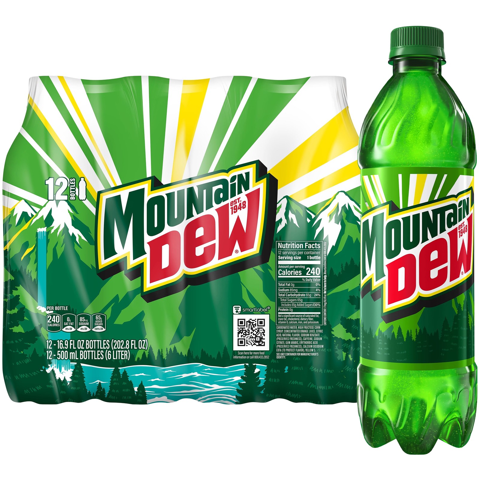 Soda 16.9 Fl Oz Bottles 24 Pack Original Citrus Blast
