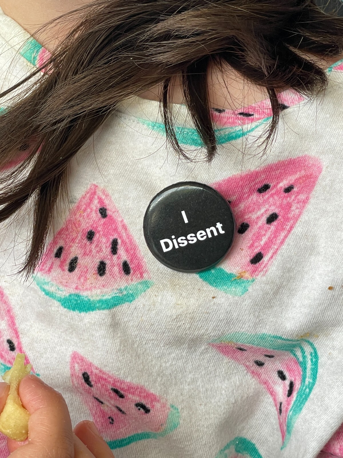 Pin-Back Button “I Dissent” 1 1/4 inch -- SAVE DEMOCRACY!!