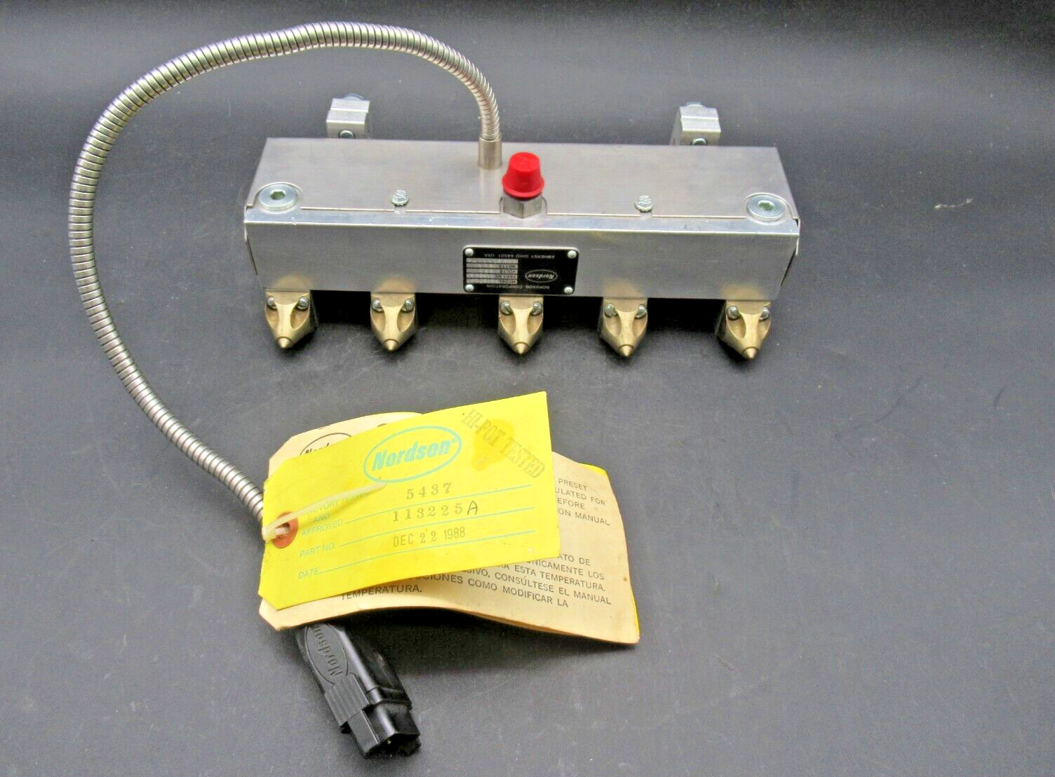 NORDSON 113225 / 113225A H205ZCST Glue Applicator Head 230V 600W *NEW OLD STOCK*