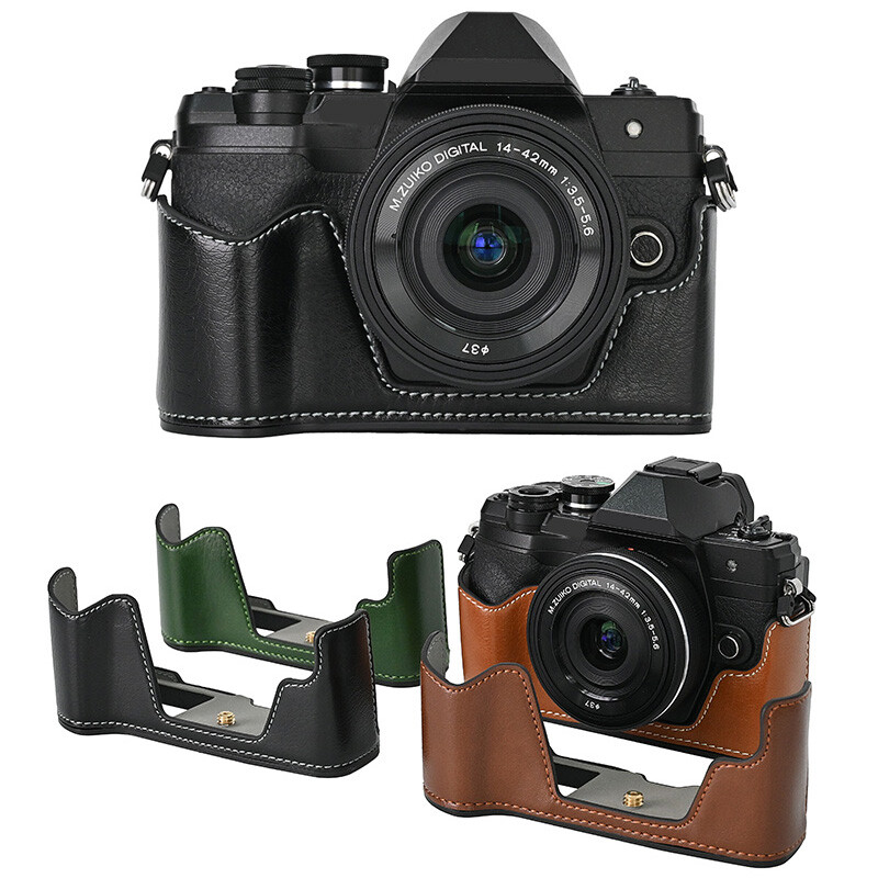 Leather Half Case  E-M10 Mark IV EM10M4 Camera