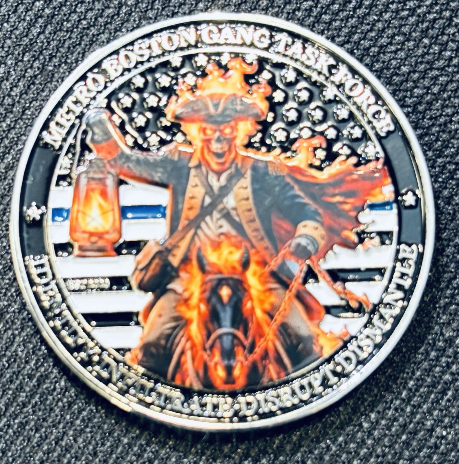 Metro Boston Gang Task Force Challenge Coin