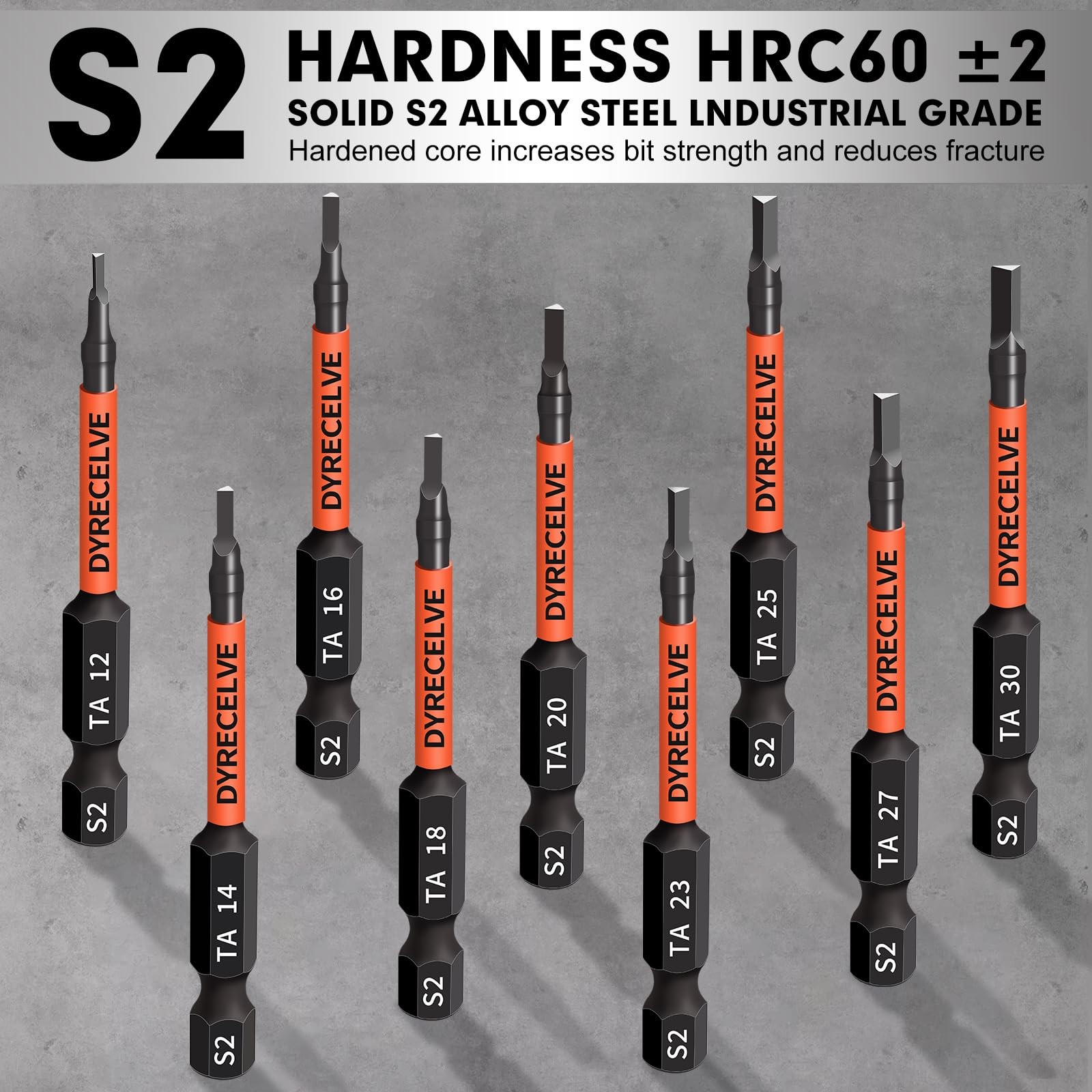 10-Pack Triangle Screwdriver Set - Premium S2 Steel Triangle Bit Set