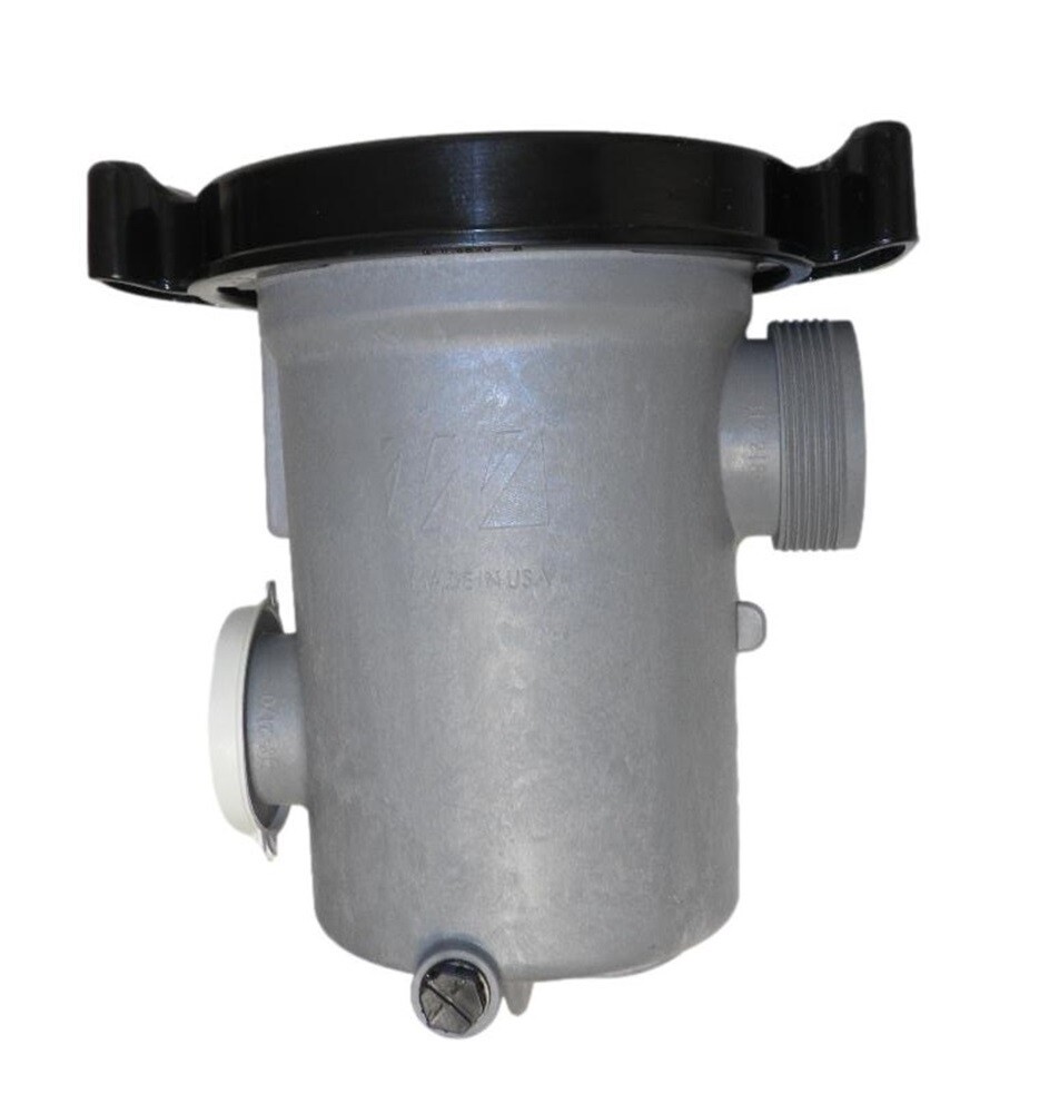 Waterway 310-6600 6" Spa Pump Leaf Trap Assembly, Gray