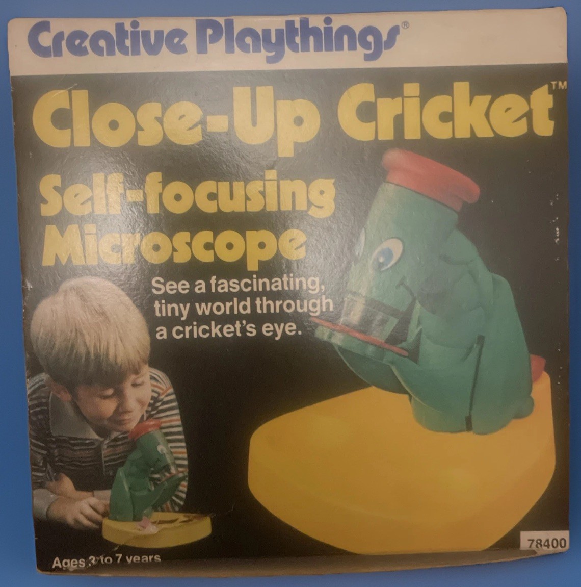 Vintage Close-Up Cricket Microscope by Creative Playthings w/original box. 1960s