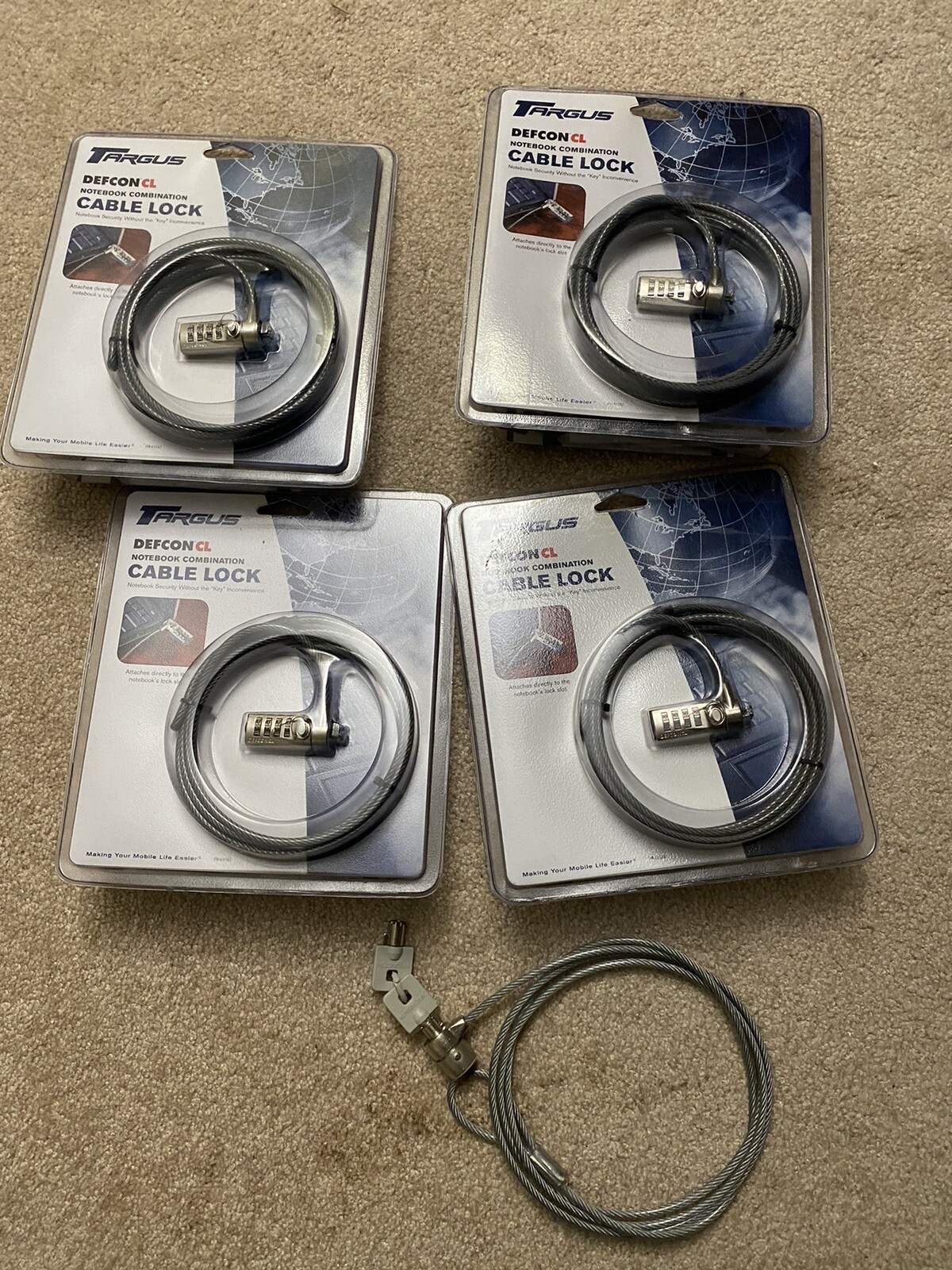 Targus Defcon CL Laptop Notebook Cable Security Combination Lock PA410U New