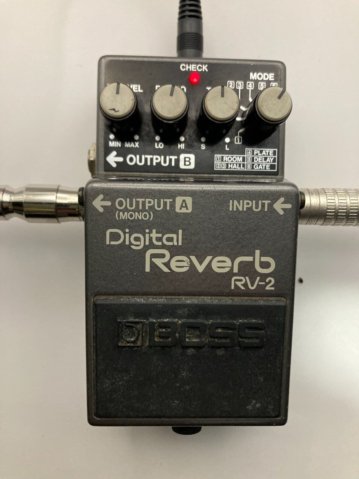 BOSS RV-2 Digital Reverb Guitar Effect Pedal Tested Used from Japan