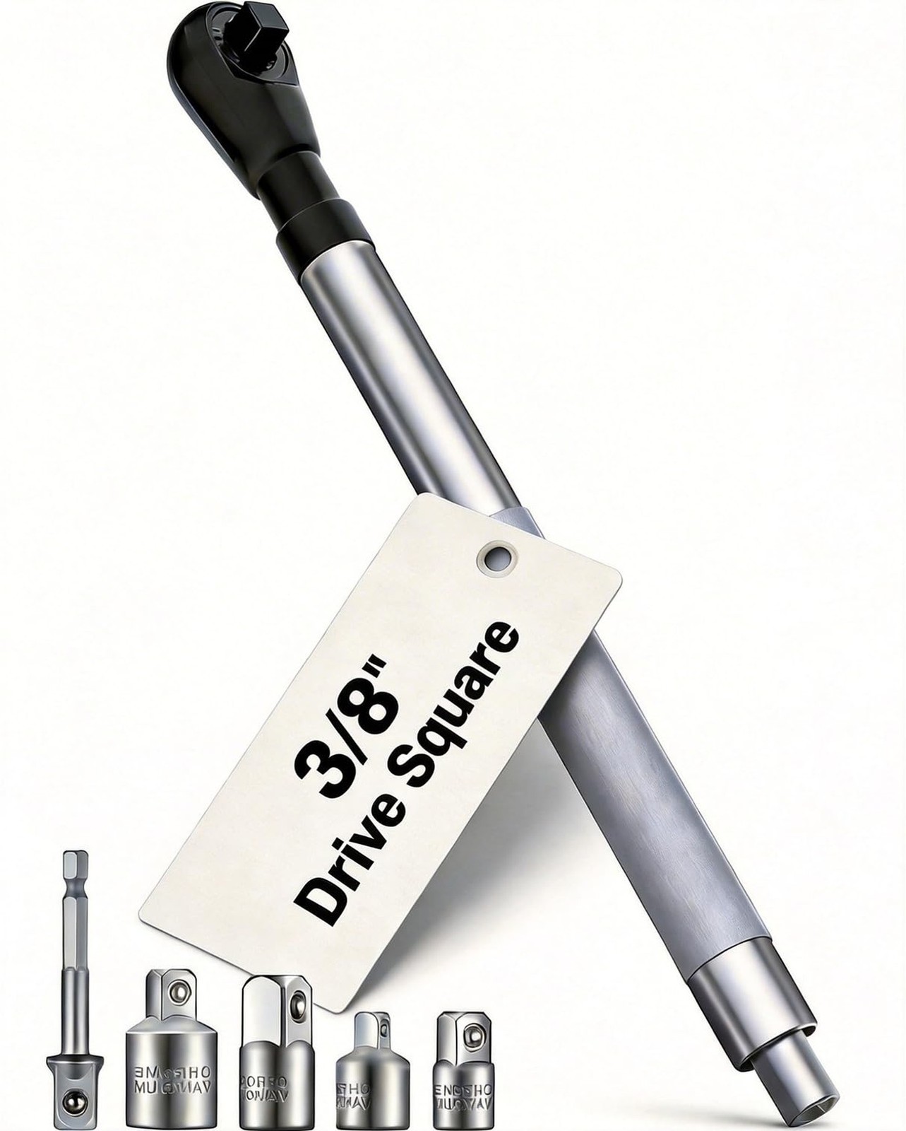 3/8" Offset Extension Wrench, Impact Ratchet Extender for Electric Drill, wit...