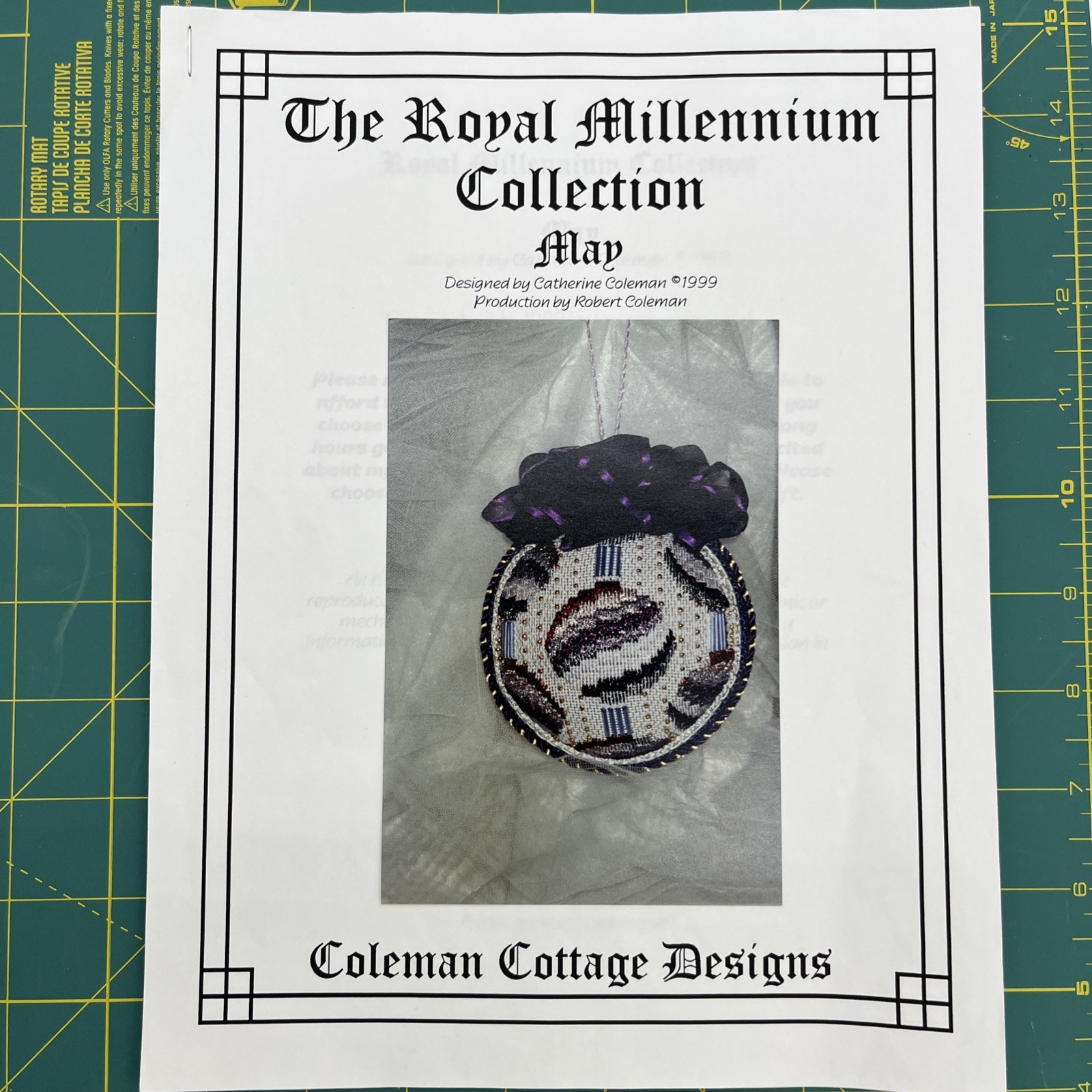 Coleman Cottage Designs The Royal Millennium Collection May Pattern Only VTG ‘99