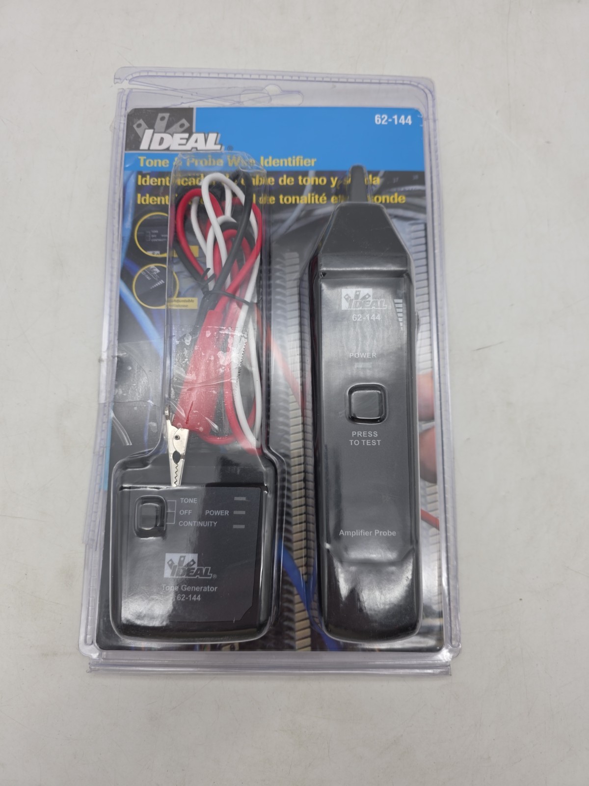Ideal 62-144 Tone & Probe Wire Identifier Kit Cable Tester Tracer Generator