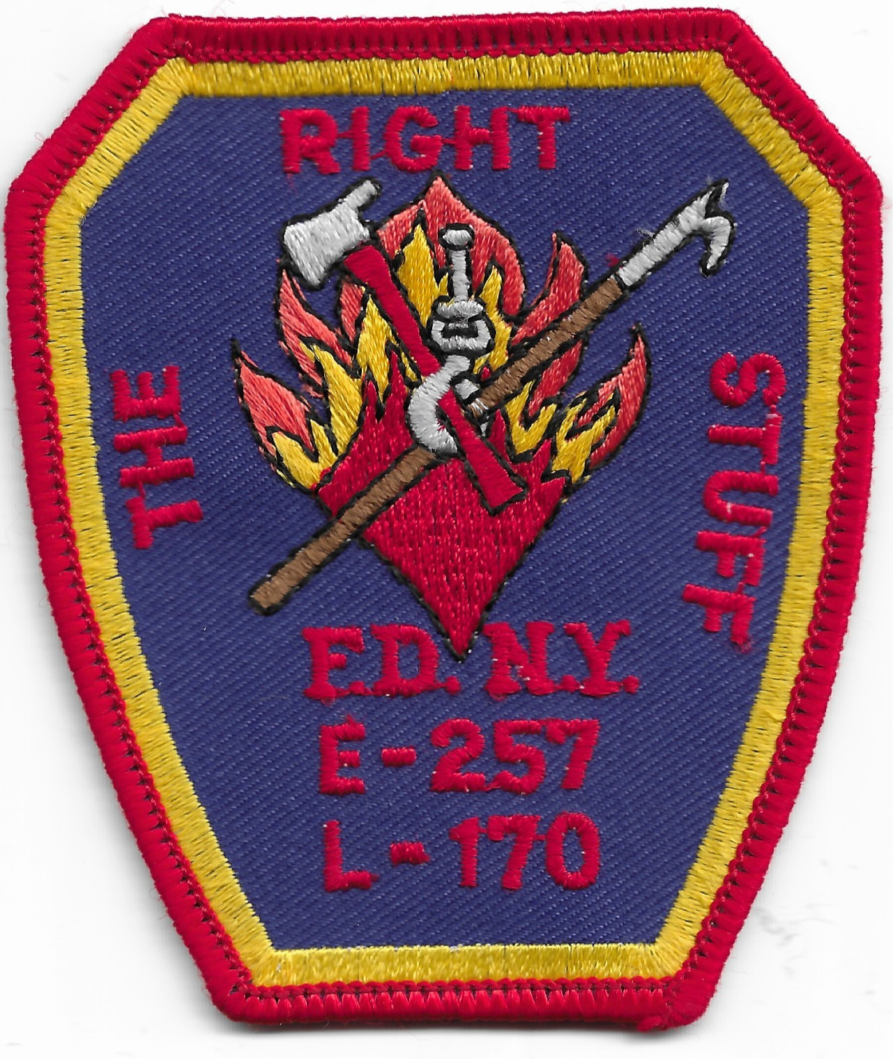 Vintage - New York City Engine-257 / Ladder-170, NY (3" x 3.5") fire patch