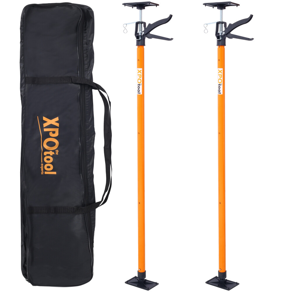 2 Pack Adjustable Cabinet Jacks Support Pole 45"-114" for Installing Cabinets
