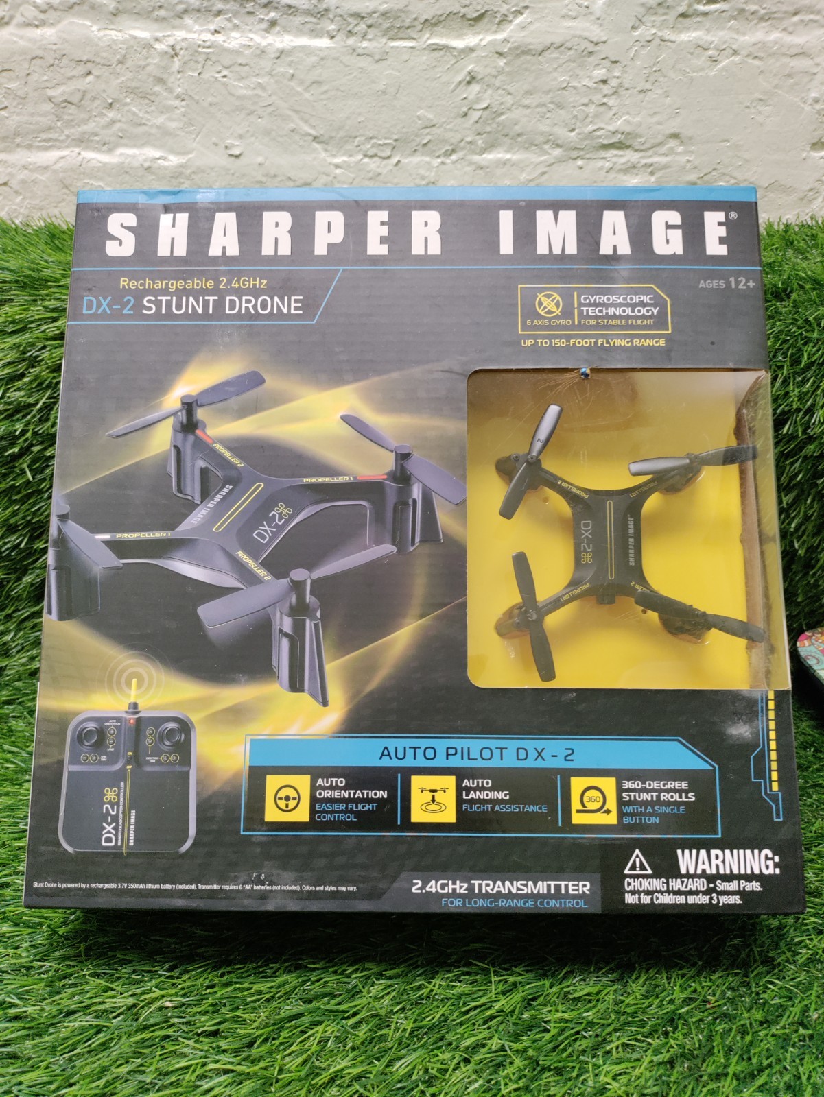 Sharper Image DX-2 Stunt Drone Rechargeable 2.4 Ghz