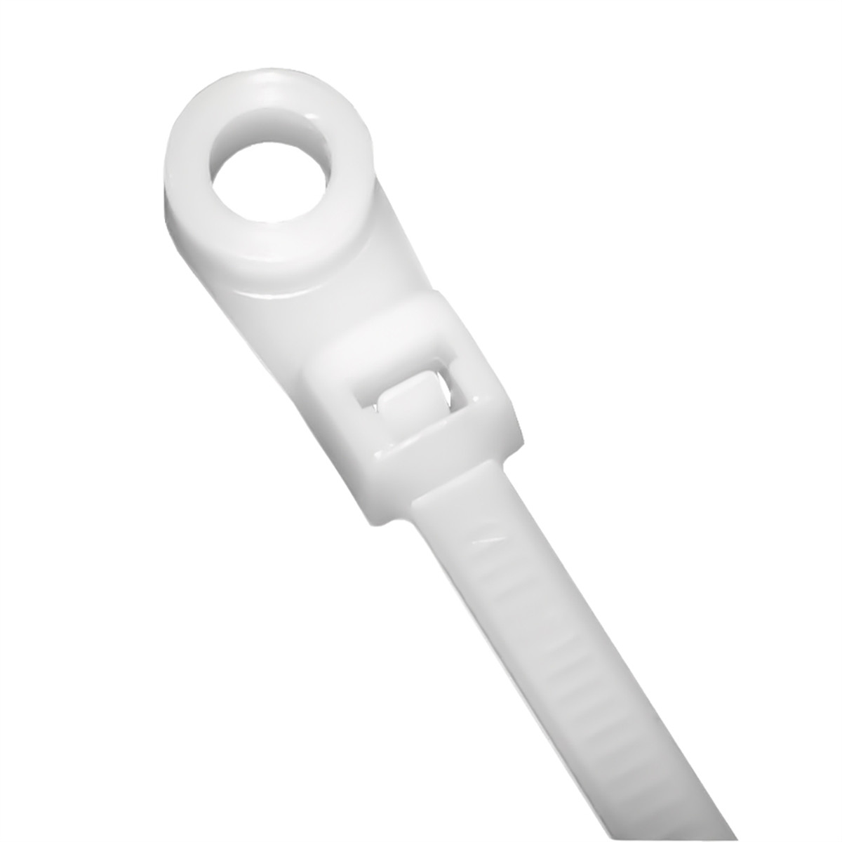 K-Tool 77070 100-pk of 7 Mounting Head Natural Nylon Cable Ties