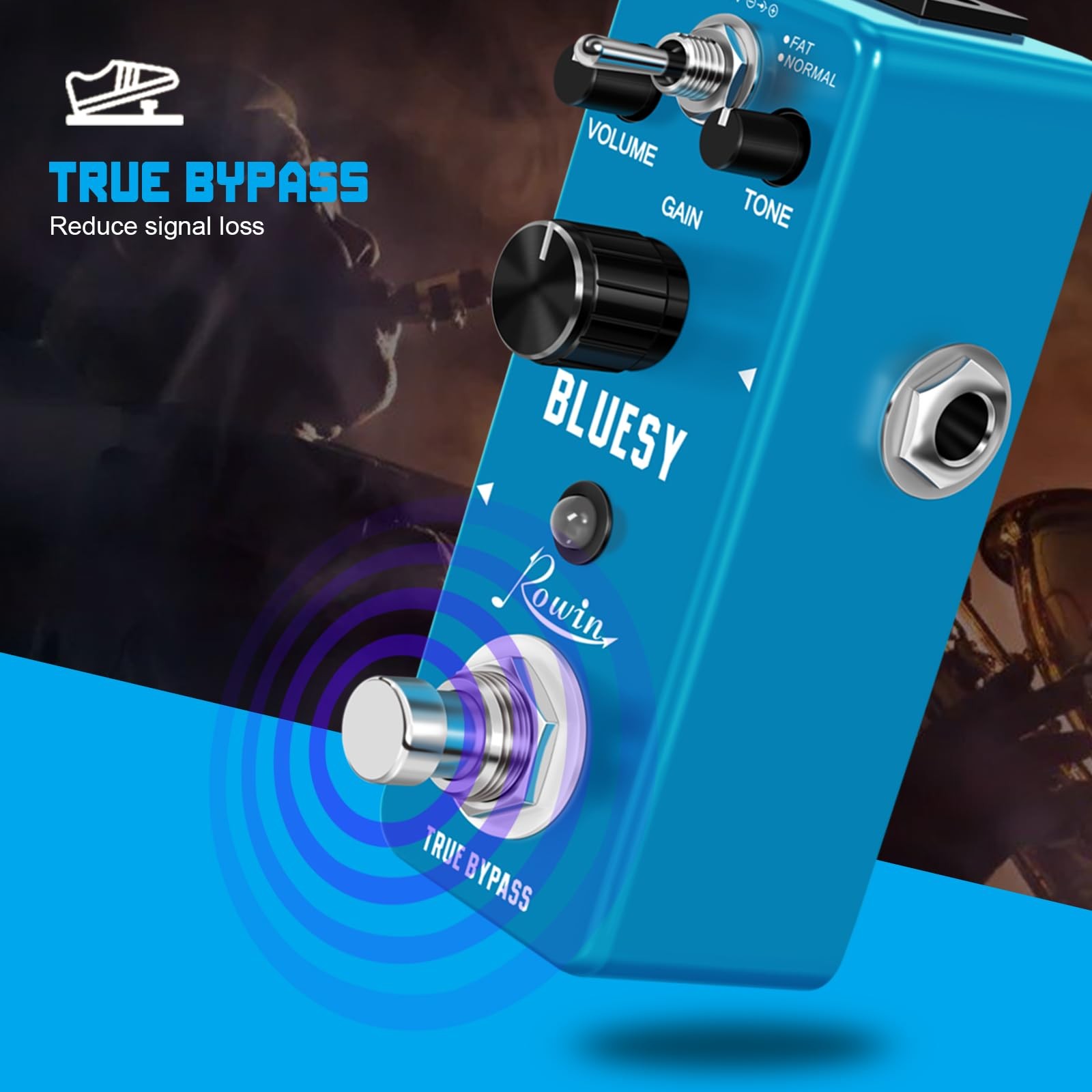Vintage Vacuum Bluesy Guitar Effect Pedal