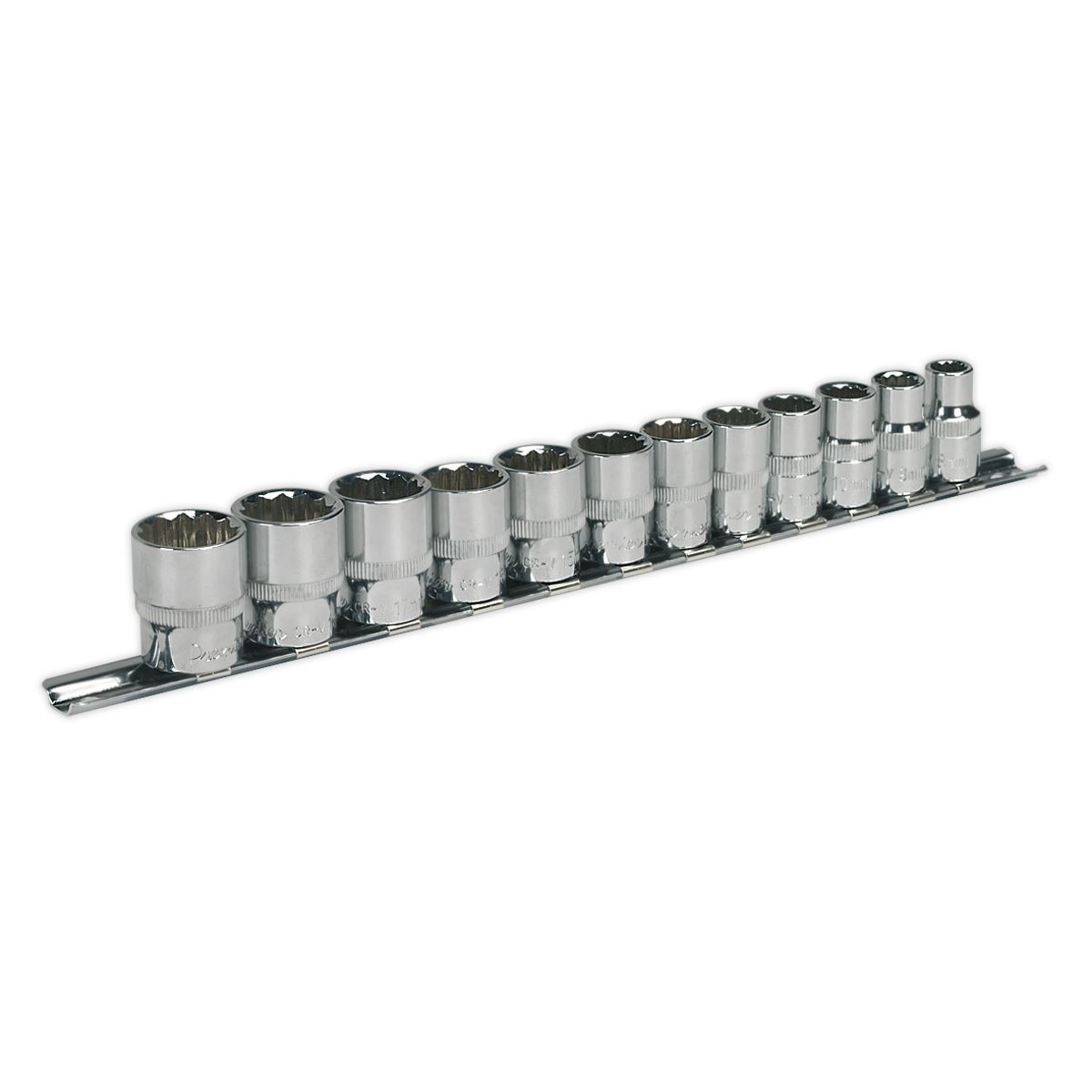 Sealey AK2682 Socket Set 12pc 3/8"Sq Drive 12pt WallDrive? Metric