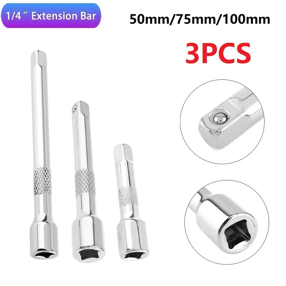 Extender Bar Connecting Rod Chrome Vanadium Steel Rustproof Silver Wobble