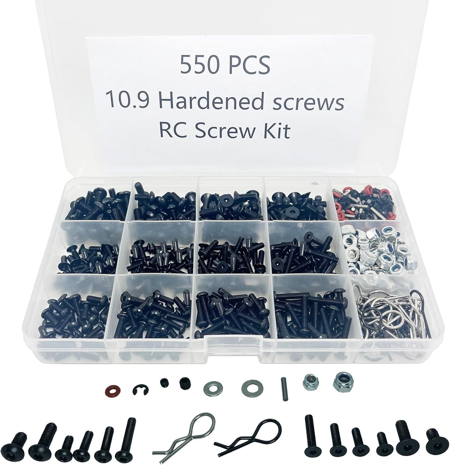 1000pc Universal RC Screw Kit Assortment Set Fasteners for RC Car Boat Air