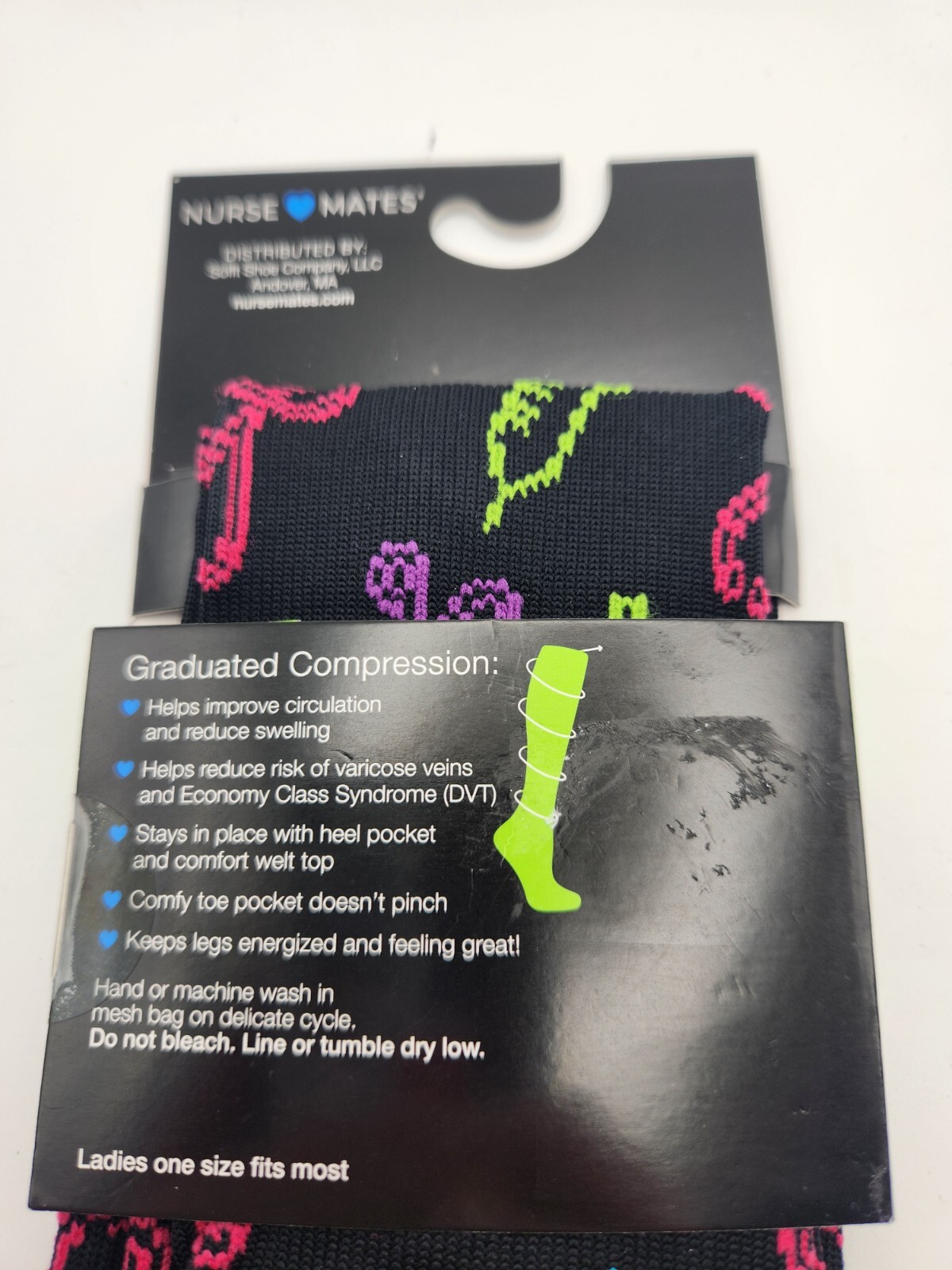 NEW! Ladies Nurse♡Mates Compression Socks. 12-14mm/Hg Graduated Compression.
