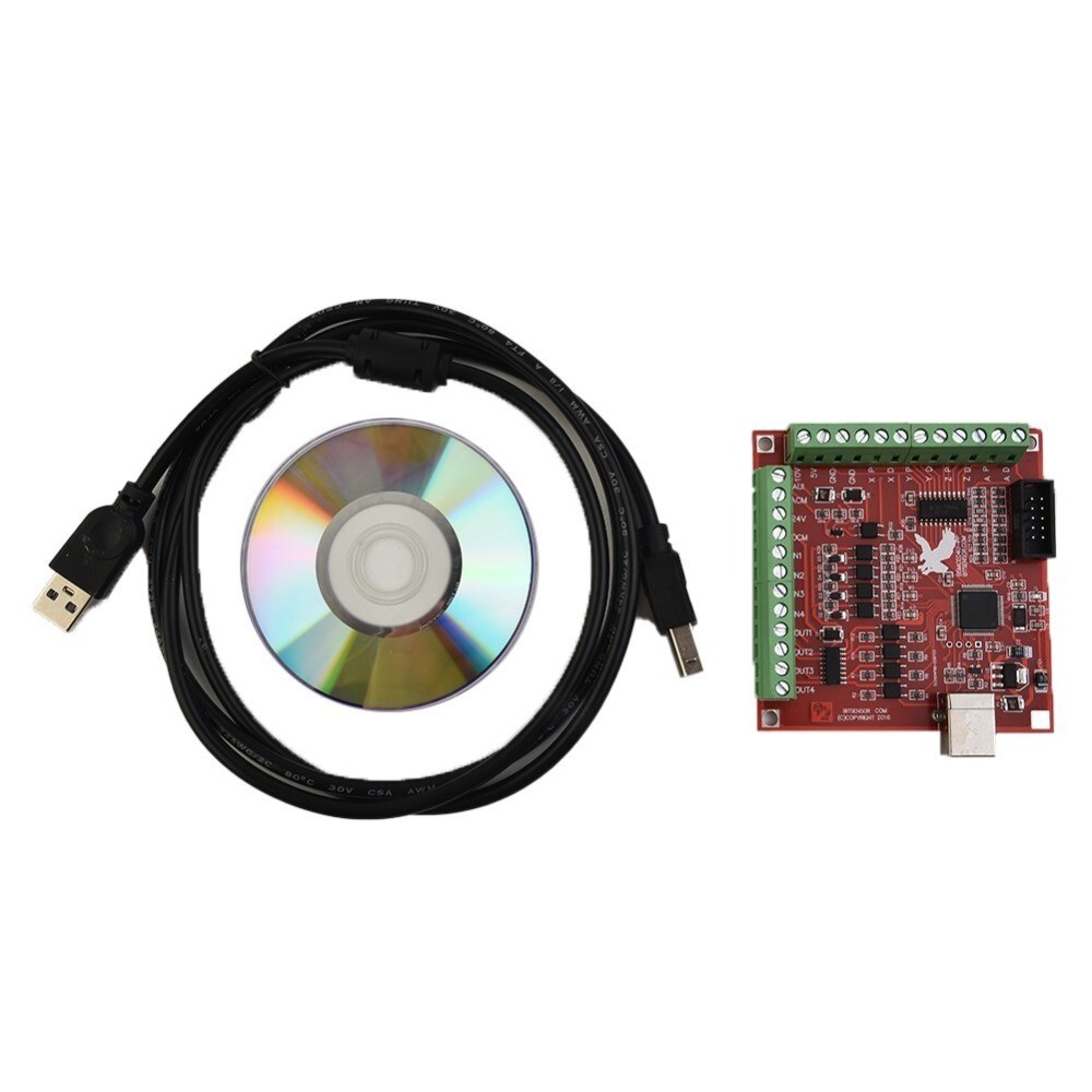 For Breakout Board 4-Axis Interface Driver Motion Controller CNC USB 100Khz